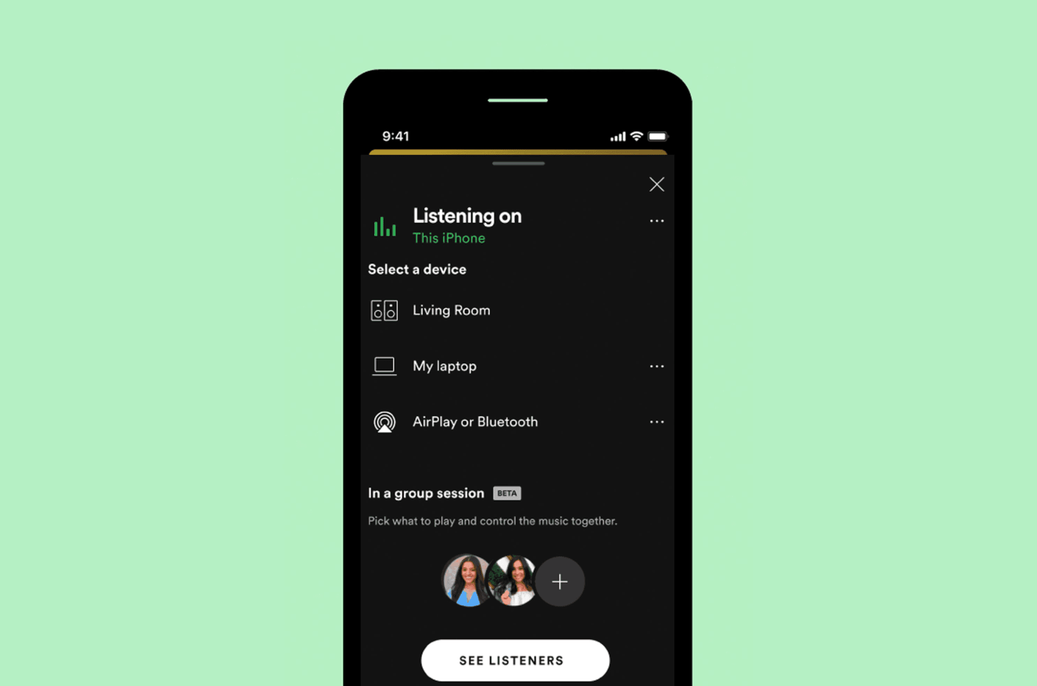 spotify group session